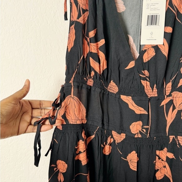 NWT Thakoon Floral Deep V-Neck Maxi Dress - Picture 4 of 8
